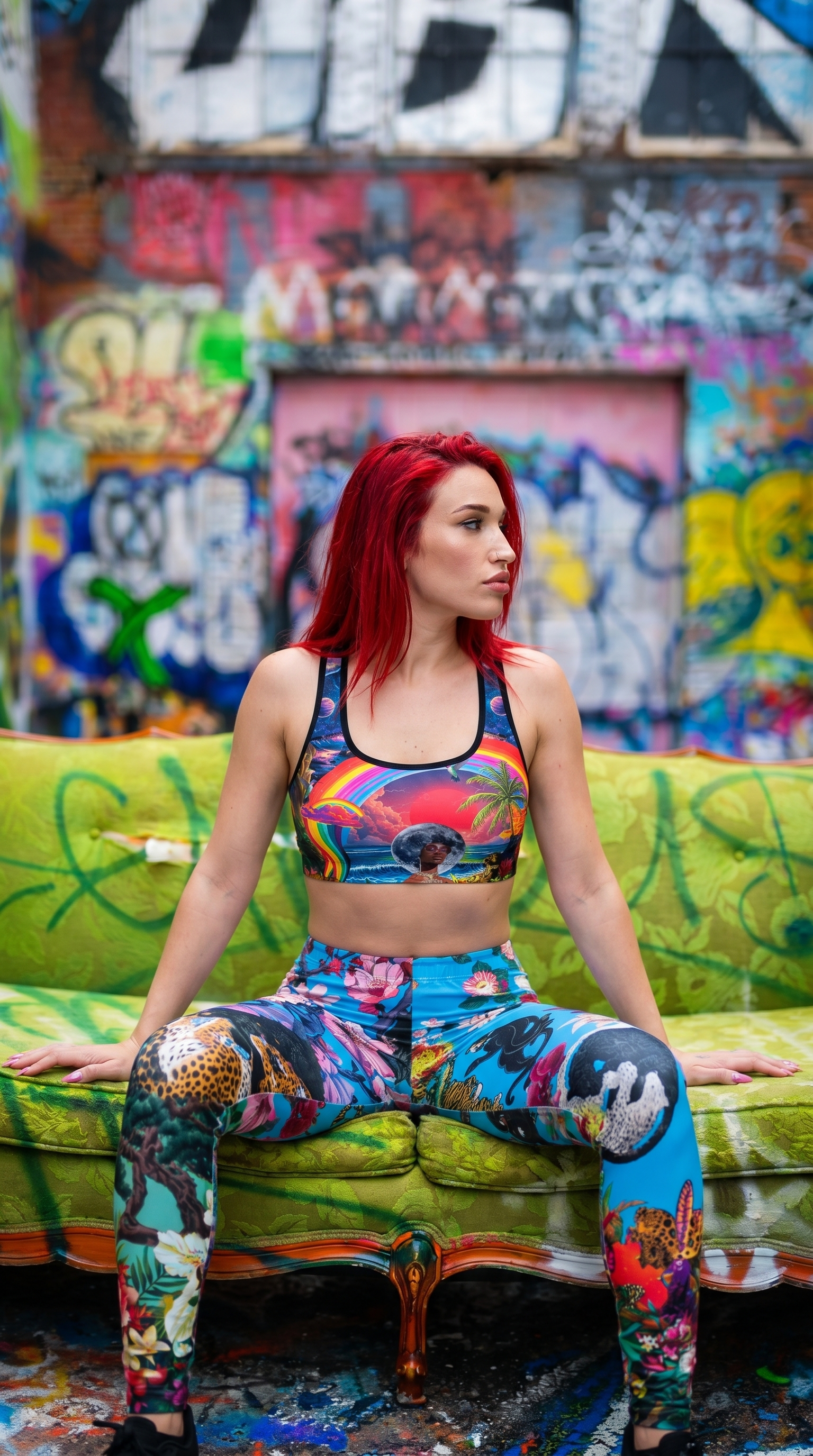 Psychedelic Queen Sports Bra